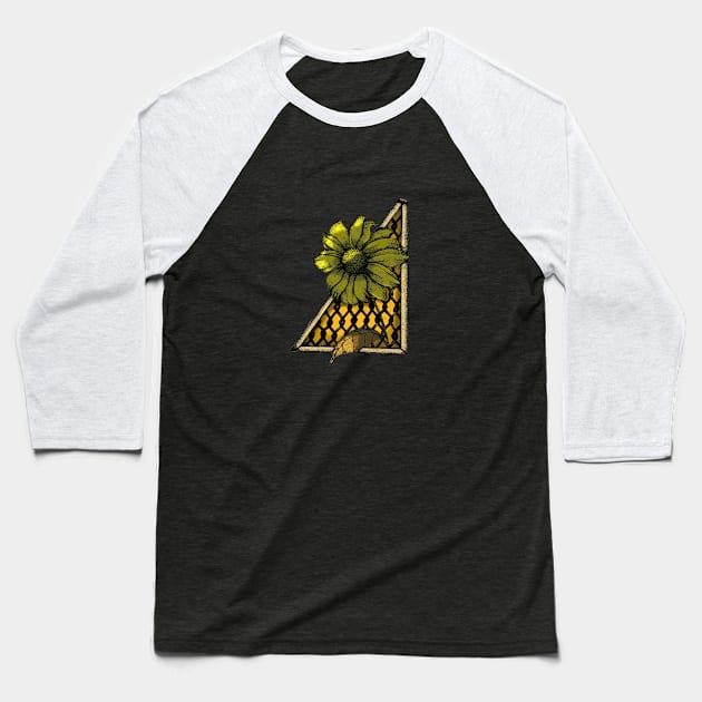 flower Baseball T-Shirt by virgot